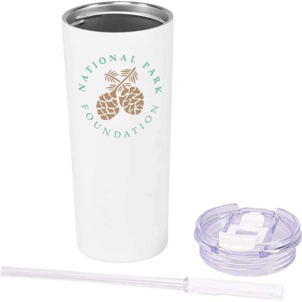 20oz Urban Peak® Cascade Pop-Up Straw Tumbler - product view 7