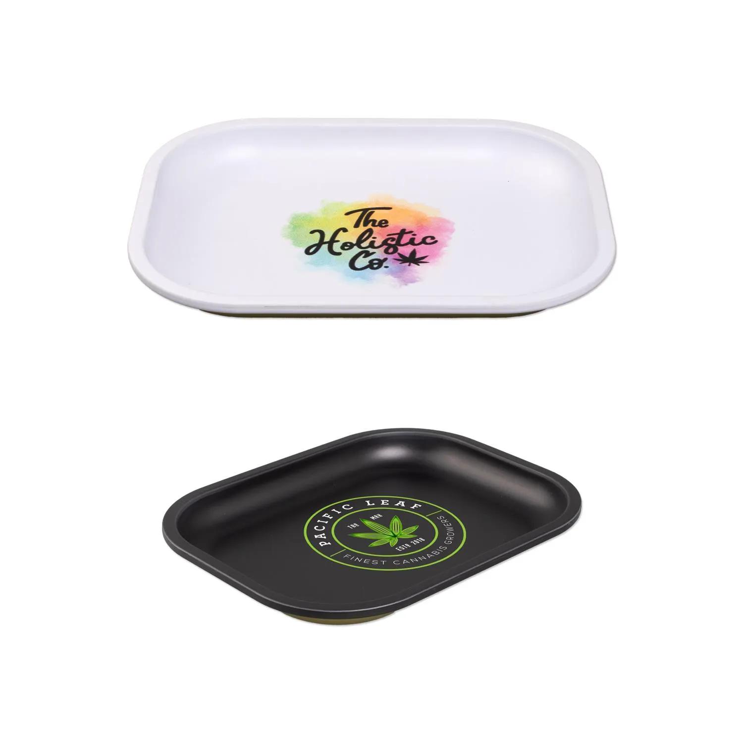 Metal Rolling Tray Small Tin Construction Full Color