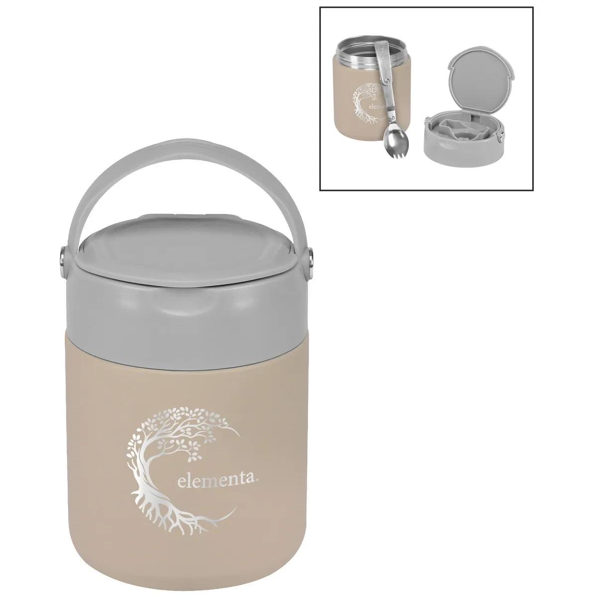 20oz Urban Peak® Vacuum Food Jar with Spork - product view 2