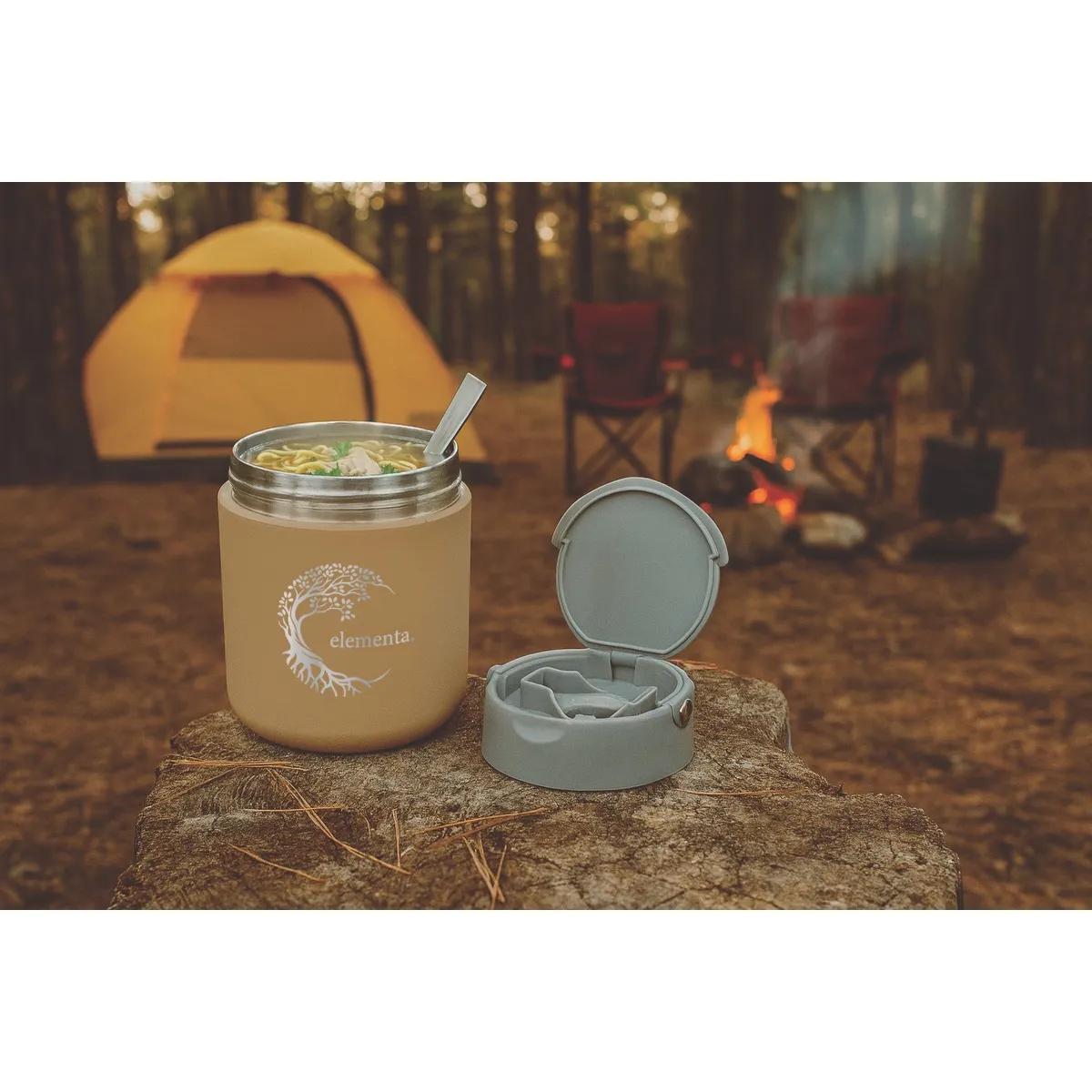 20oz Urban Peak® Vacuum Food Jar with Spork - product view 3