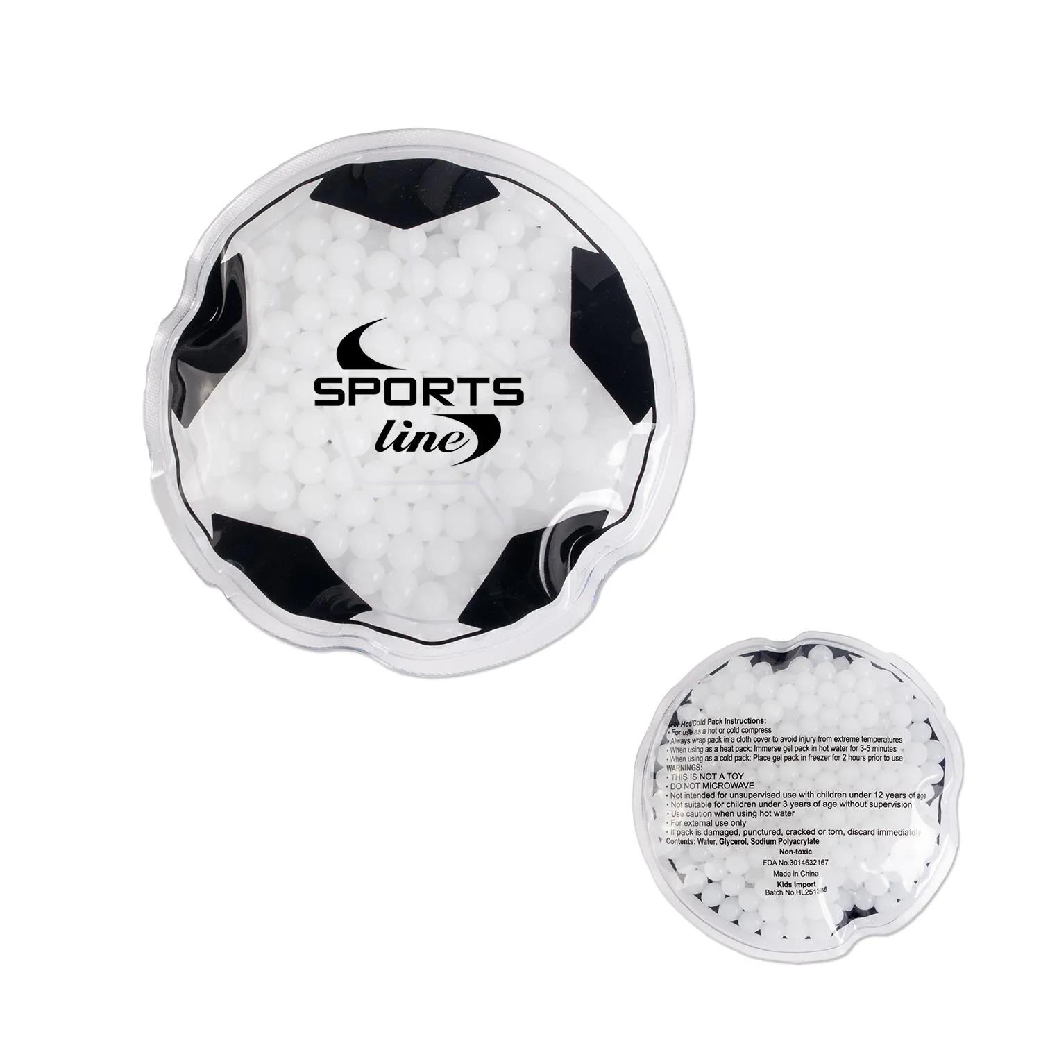 Soccer Ball Hot Cold Pack Silicone Sports Relief