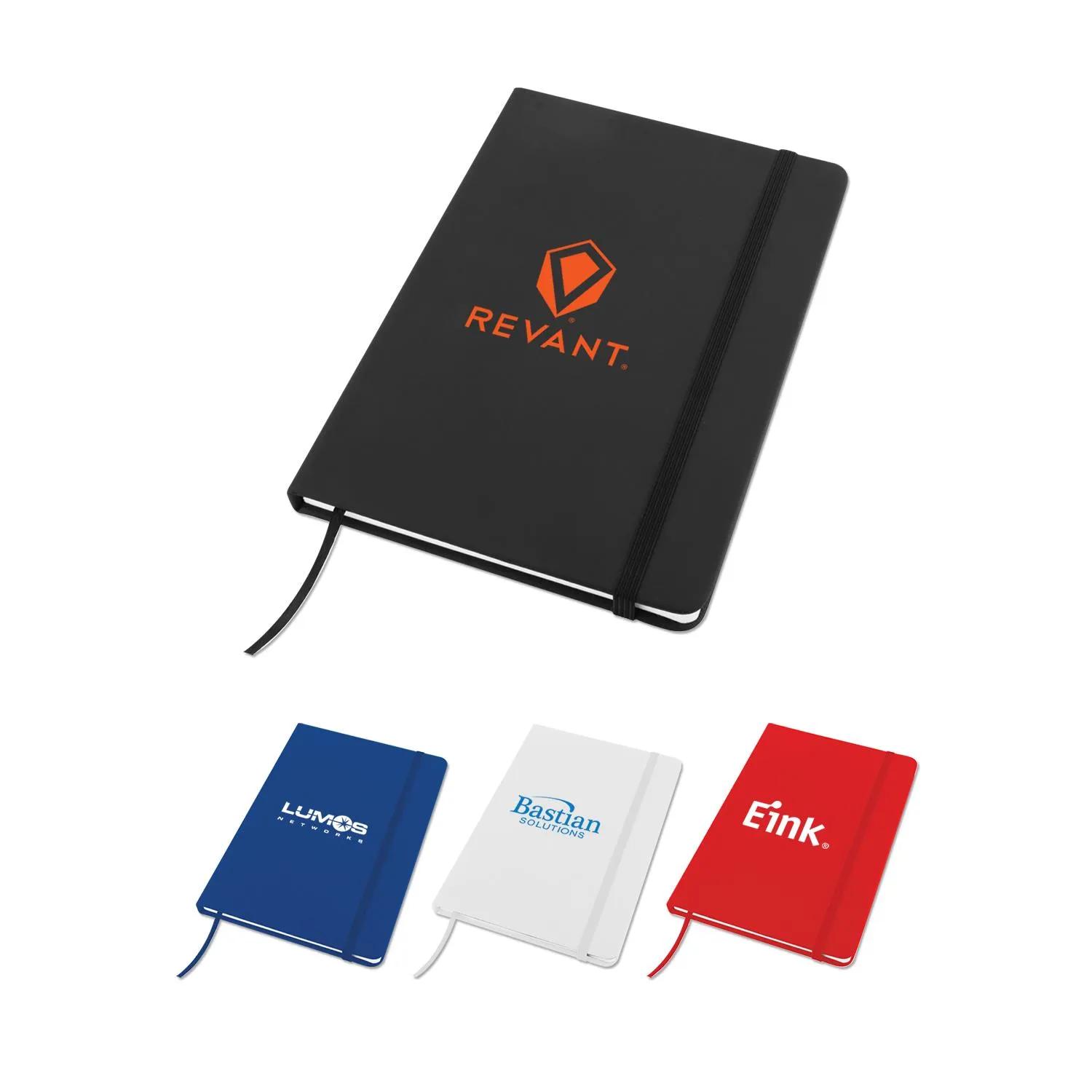 Soft Cover Journal PU Leather Ribbon Bookmark - 80 Sheets