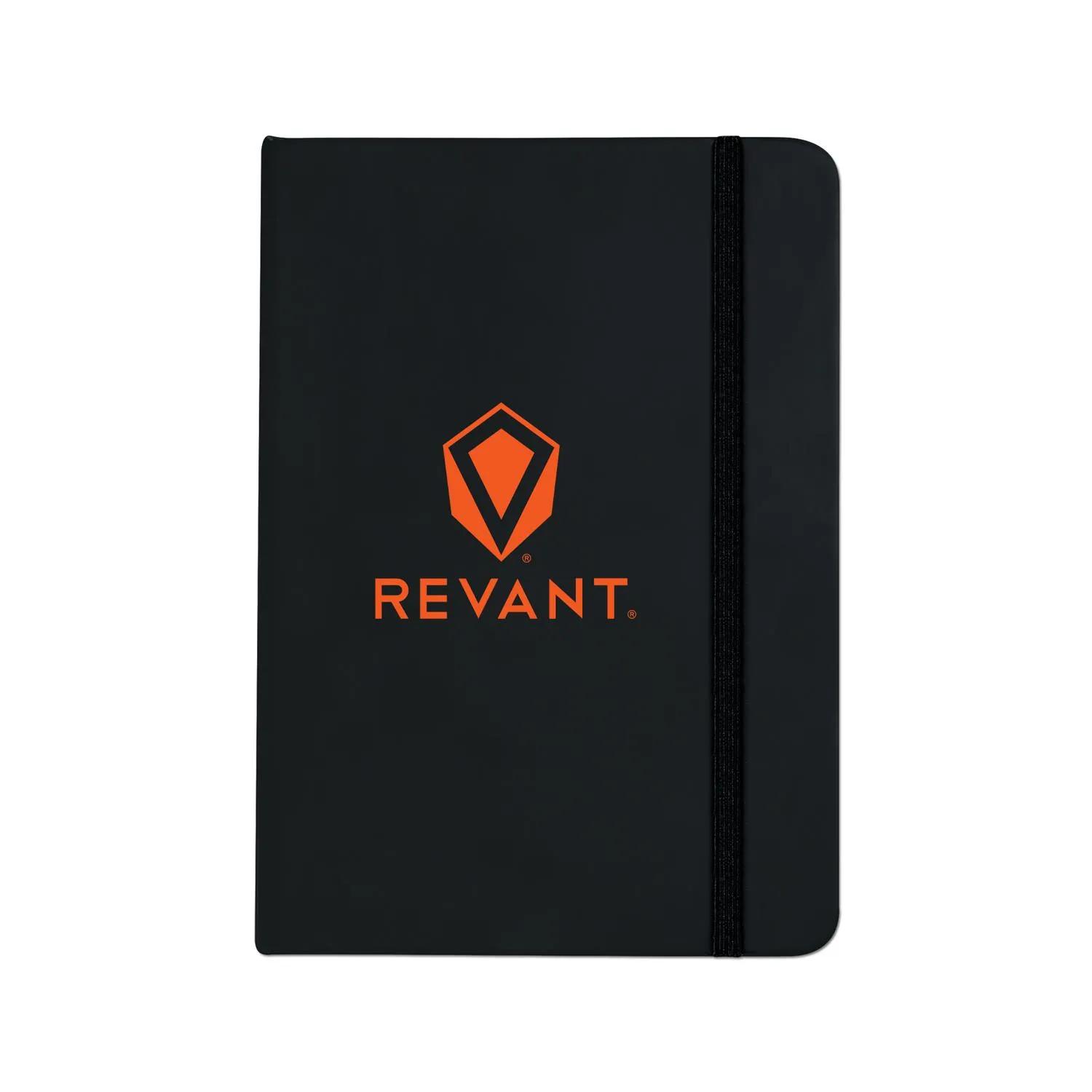 Soft Cover Journal PU Leather Ribbon Bookmark - 80 Sheets - product view 2