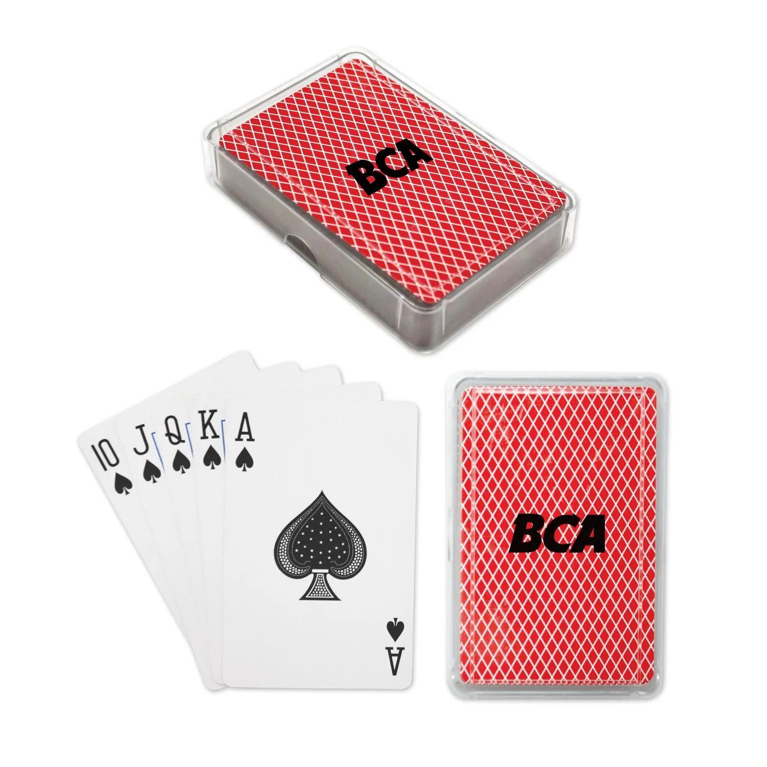 Playing Cards Standard Deck Clear Plastic Case