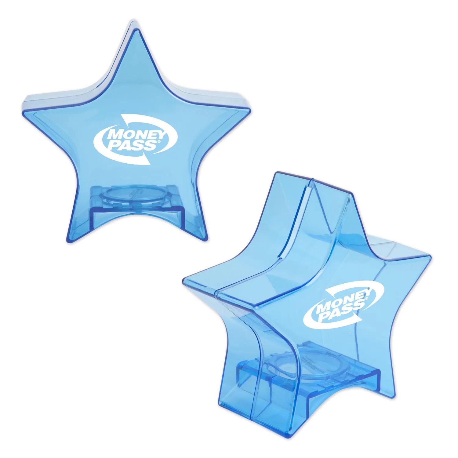 Coin Bank Star Shaped Plastic Custom Logo - 5 in