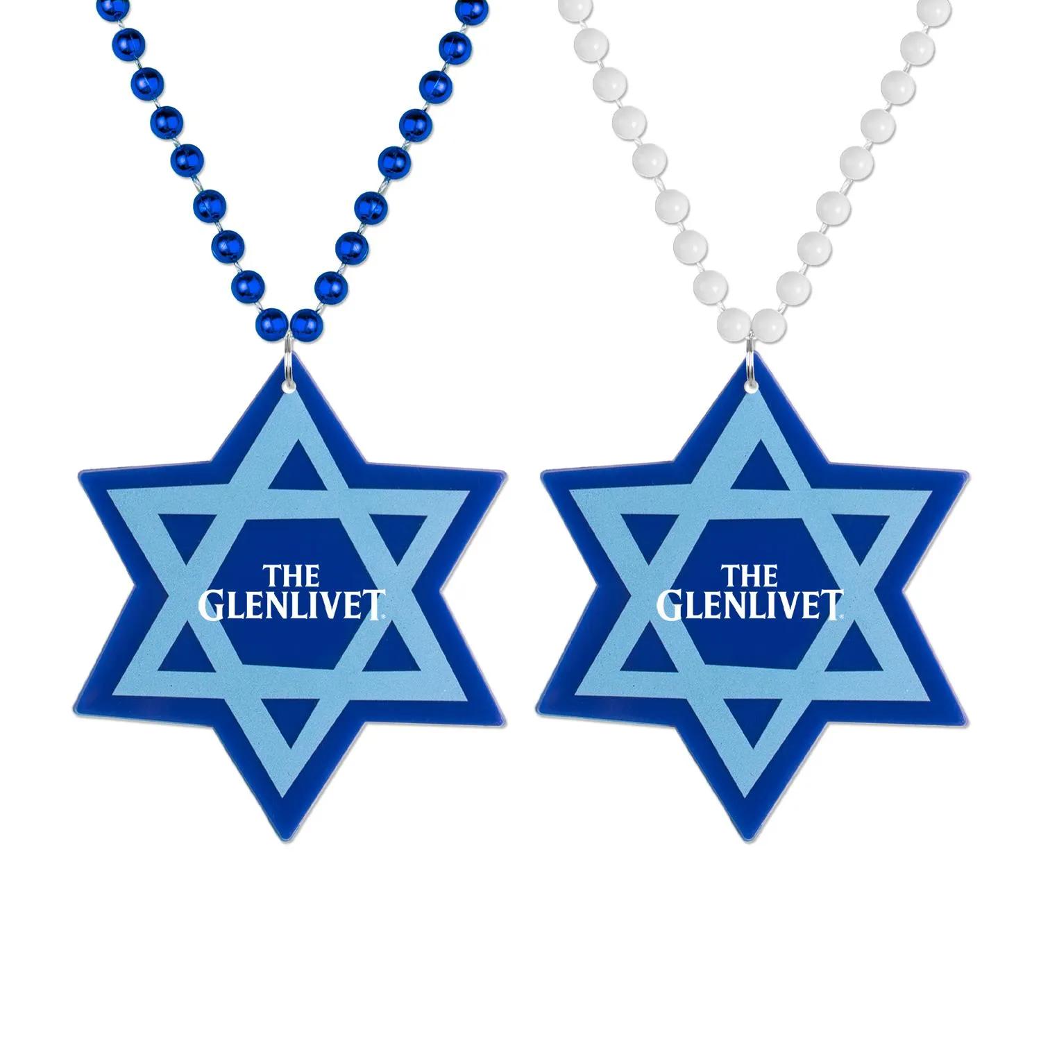 Medallion Beads Star of David Religious Symbol