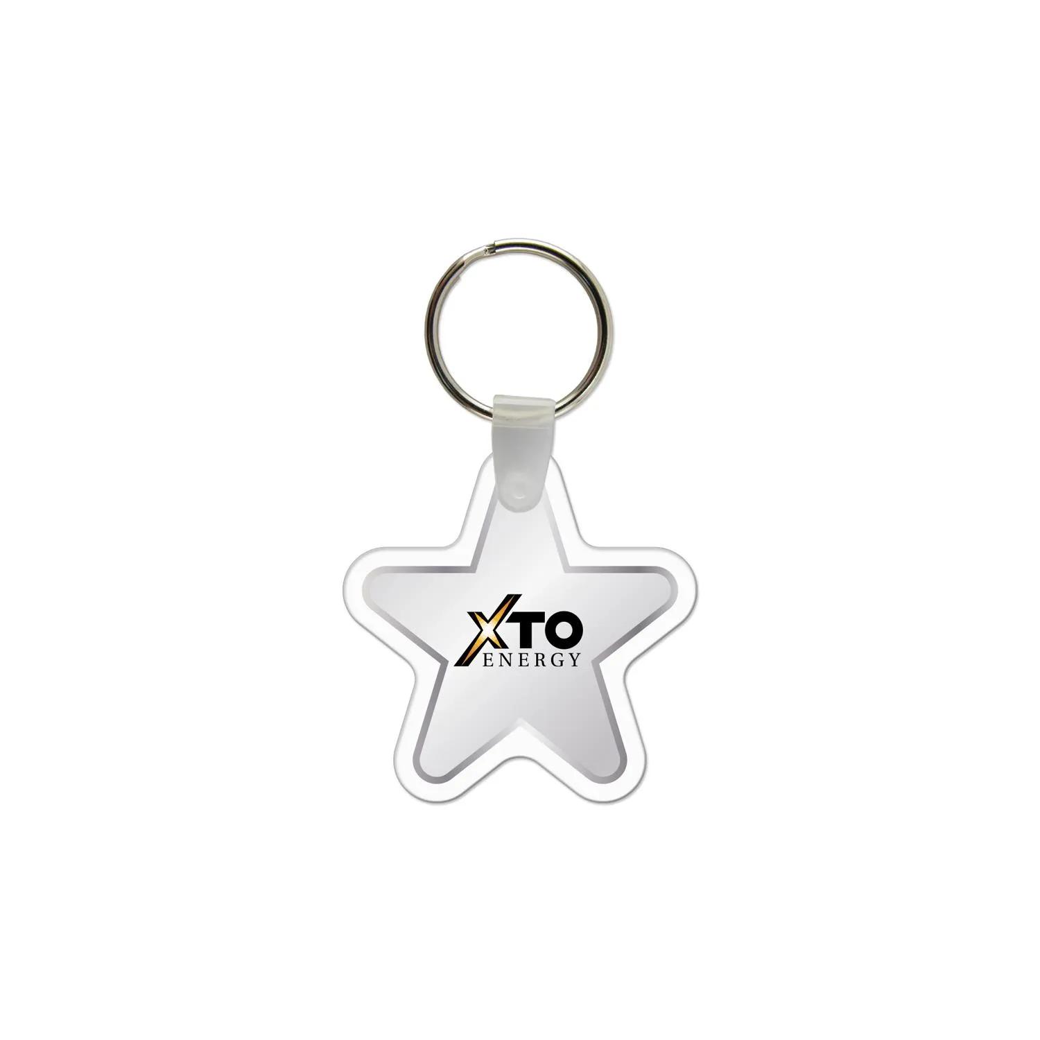 Custom Keychains Star Shaped Vinyl USA Made