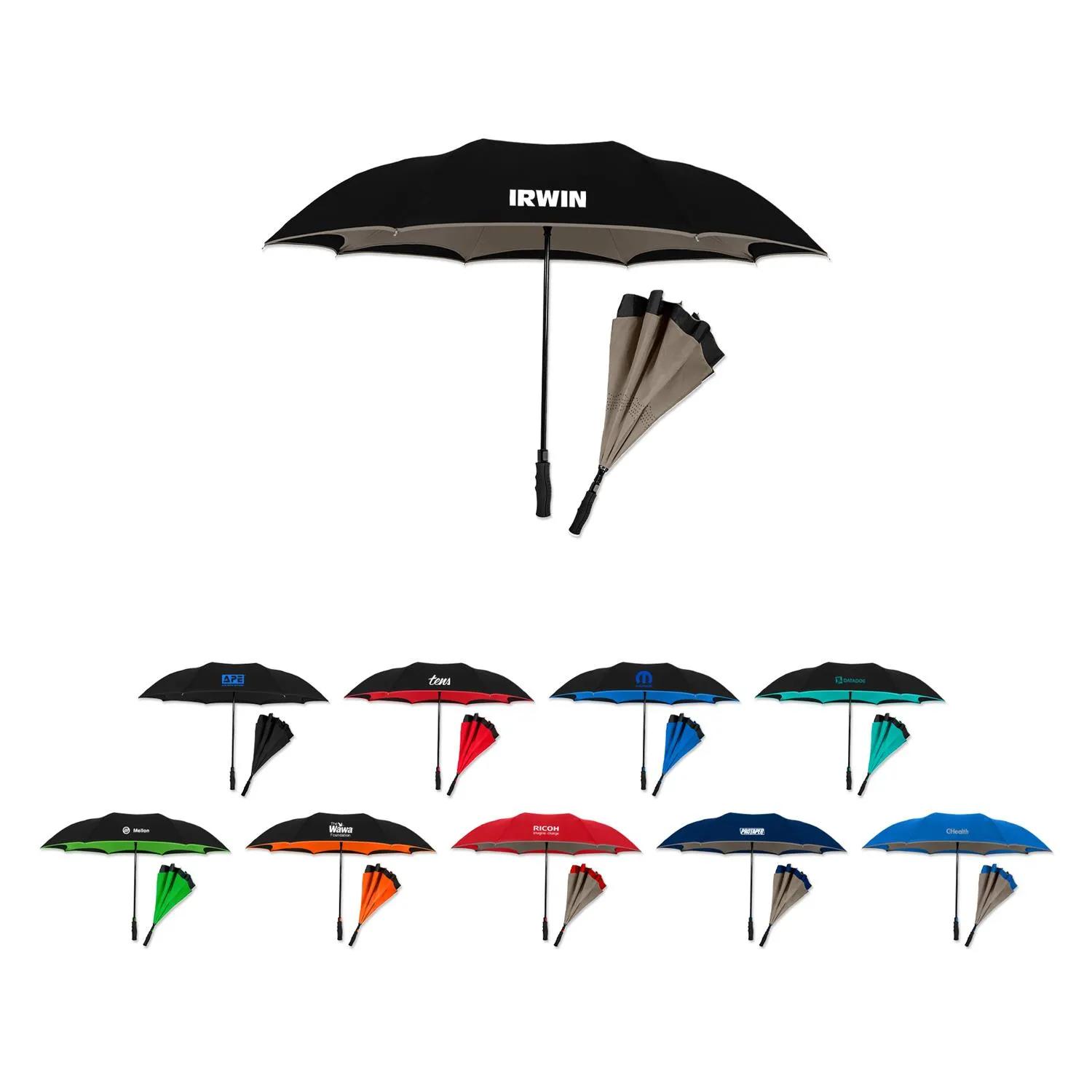 Inverted Umbrella Auto Open Fiberglass Stay Dry