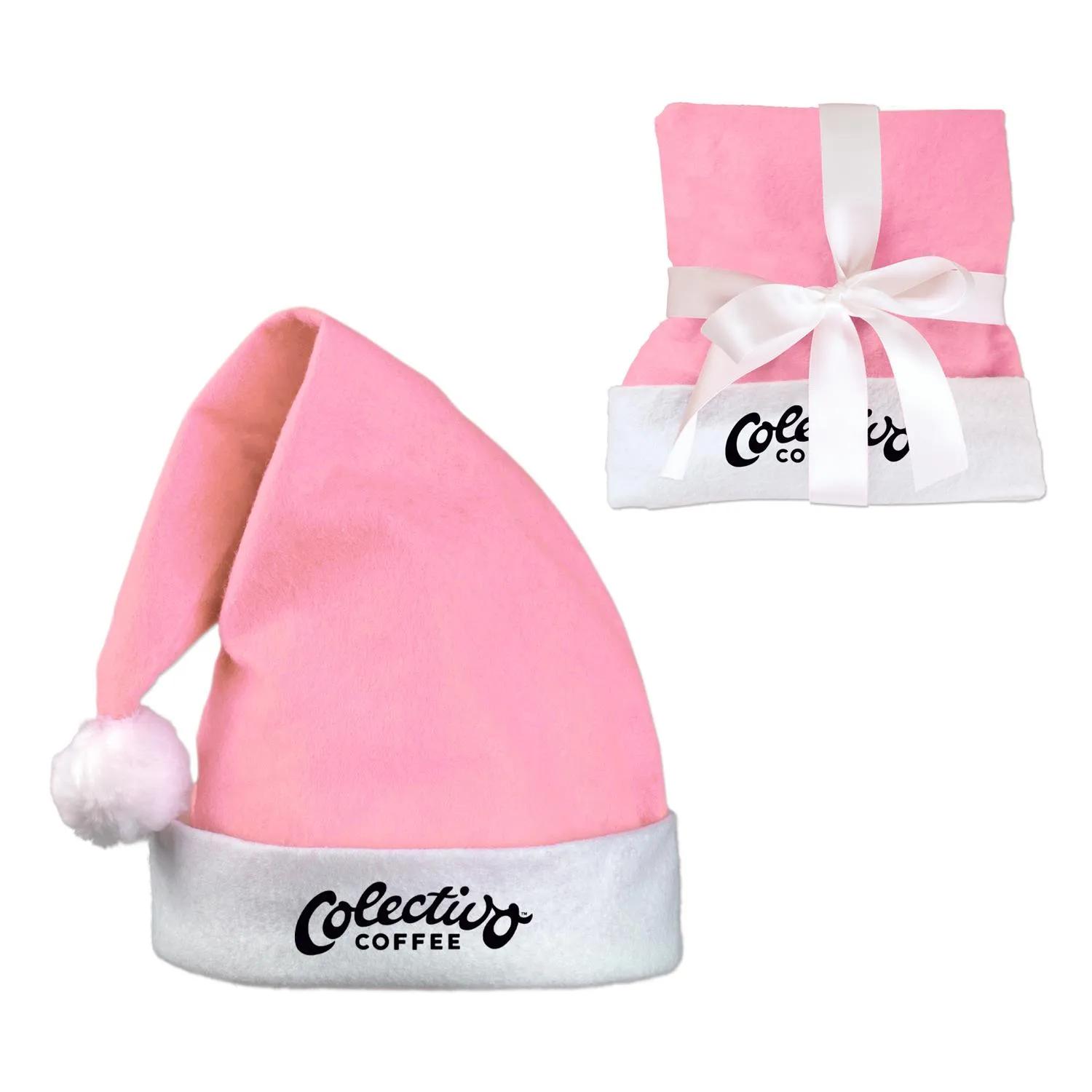 Santa Hat Sweet Treat Filled Felt White Ribbon - product view 5
