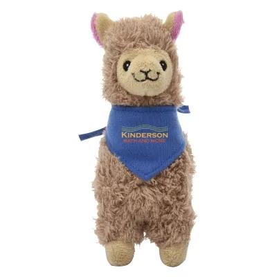 Plush Llama with Customizable Bandana - 6 in - product view 3