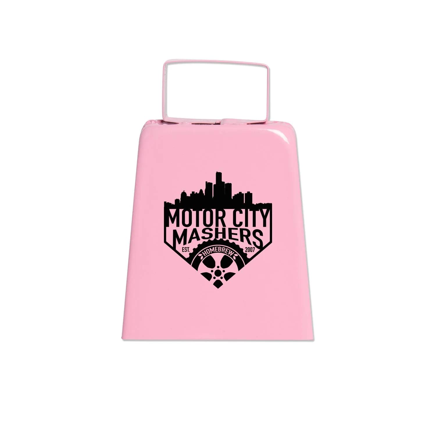 Cowbell Metal Tall Sports Noisemaker Custom - 4 in - product view 7