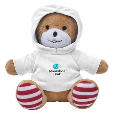 Patriotic Plush Bear with Customizable Clothing - 6 in - product view 10