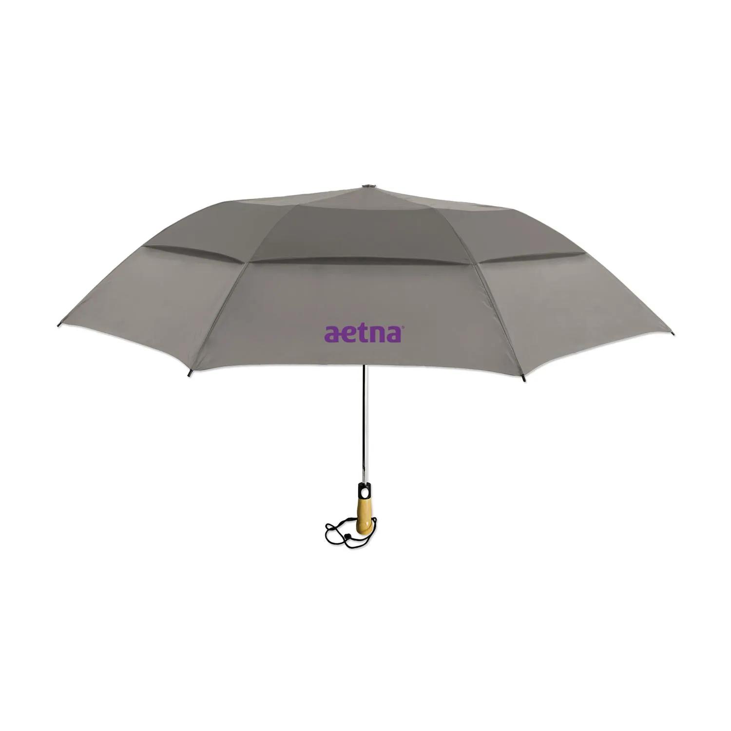 Compact Umbrella Vented Polyester Folding Golf Size - 58 in - product view 6