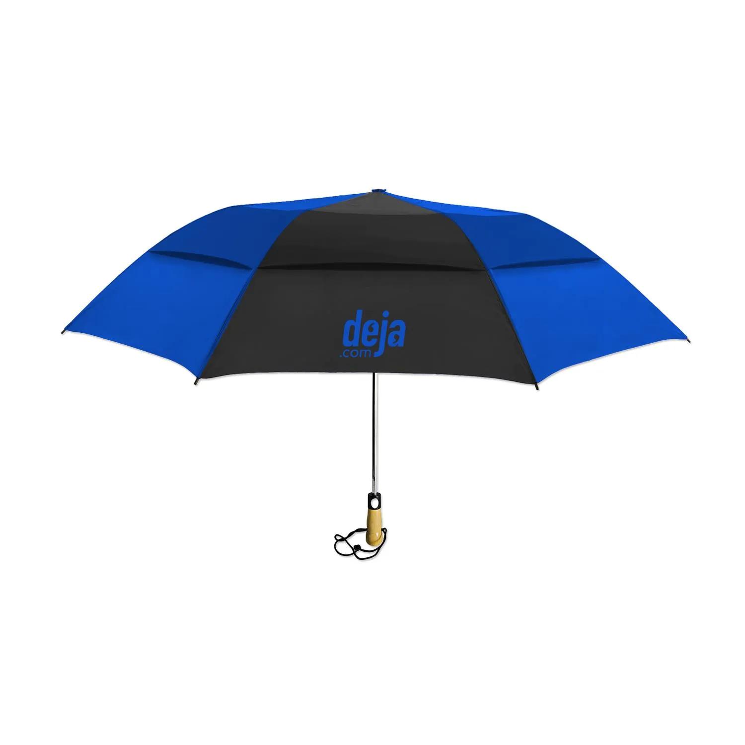 Compact Umbrella Vented Polyester Folding Golf Size - 58 in - product view 12
