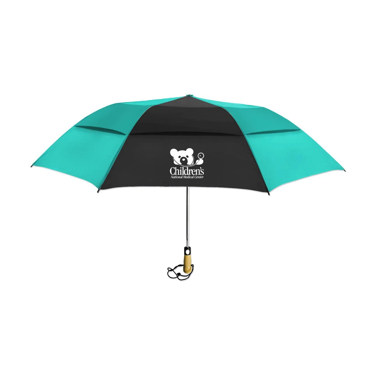 Compact Umbrella Vented Polyester Folding Golf Size - 58 in - product view 13