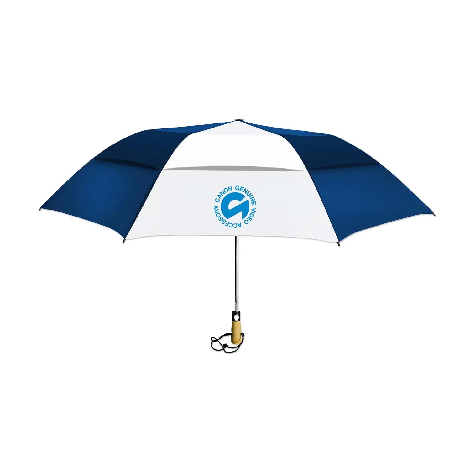 Compact Umbrella Vented Polyester Folding Golf Size - 58 in - product view 14