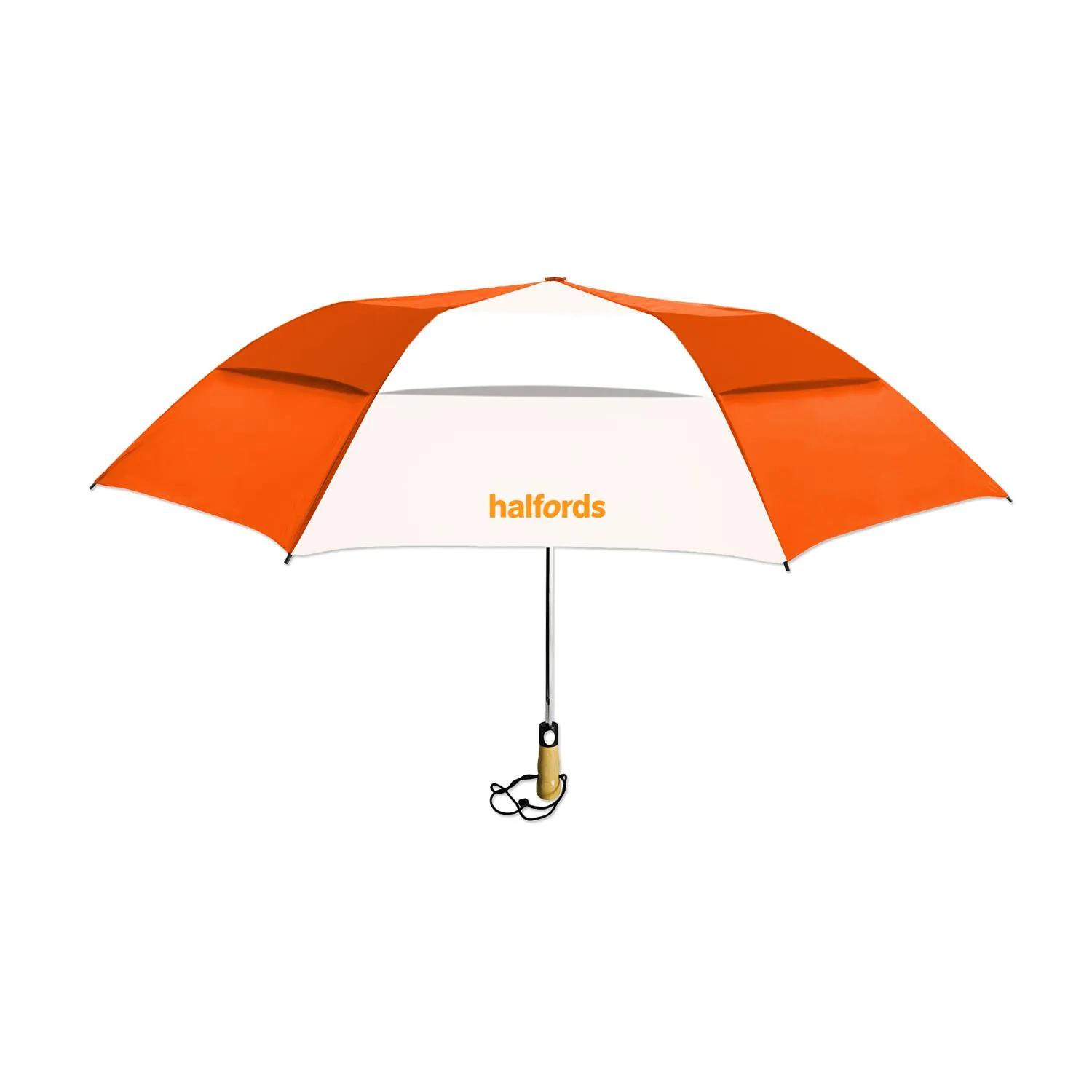 Compact Umbrella Vented Polyester Folding Golf Size - 58 in - product view 19