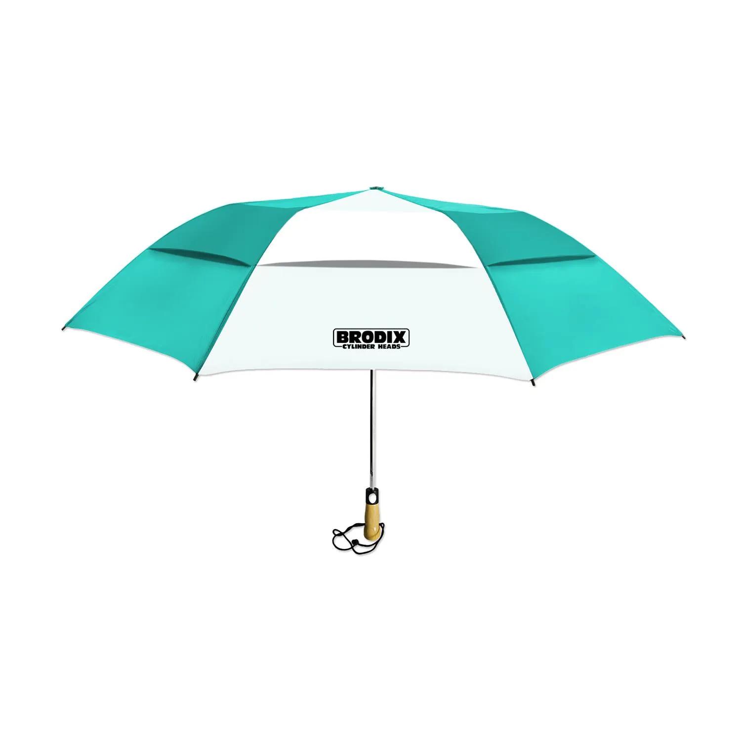 Compact Umbrella Vented Polyester Folding Golf Size - 58 in - product view 21