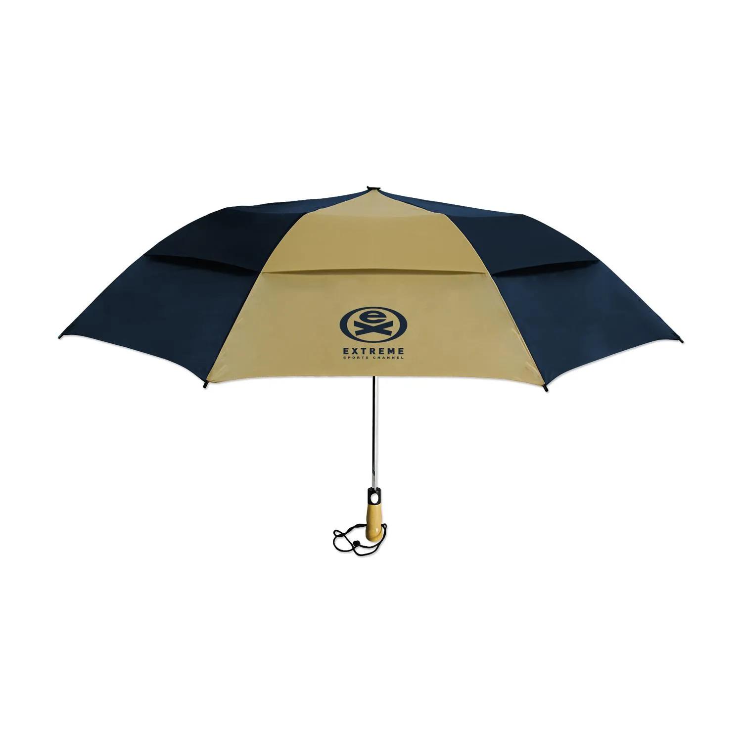 Compact Umbrella Vented Polyester Folding Golf Size - 58 in - product view 23