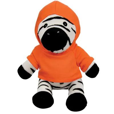 Plush Zebra with Customizable Clothing - 6 in - product view 2