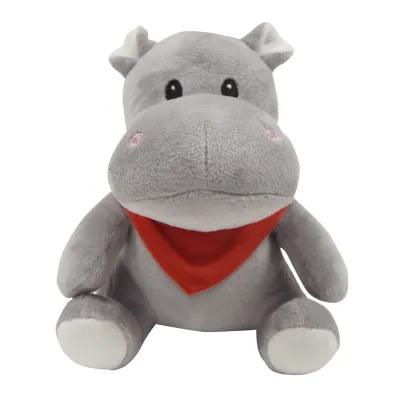 Plush Hippo with Customizable Clothing - 6 in - product view 1