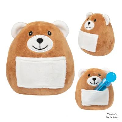 Plush Bear with Front Pouch Customization - 6 in - product view 3