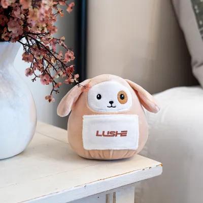 Plush Dog with Front Pouch Customization - 6 in - product view 4