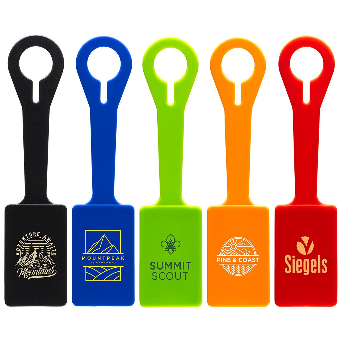 Silicone Luggage Tag - promotional product with custom logo