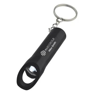 LED Flashlight Keychain with Bottle Opener - 2.75 in - product view 3