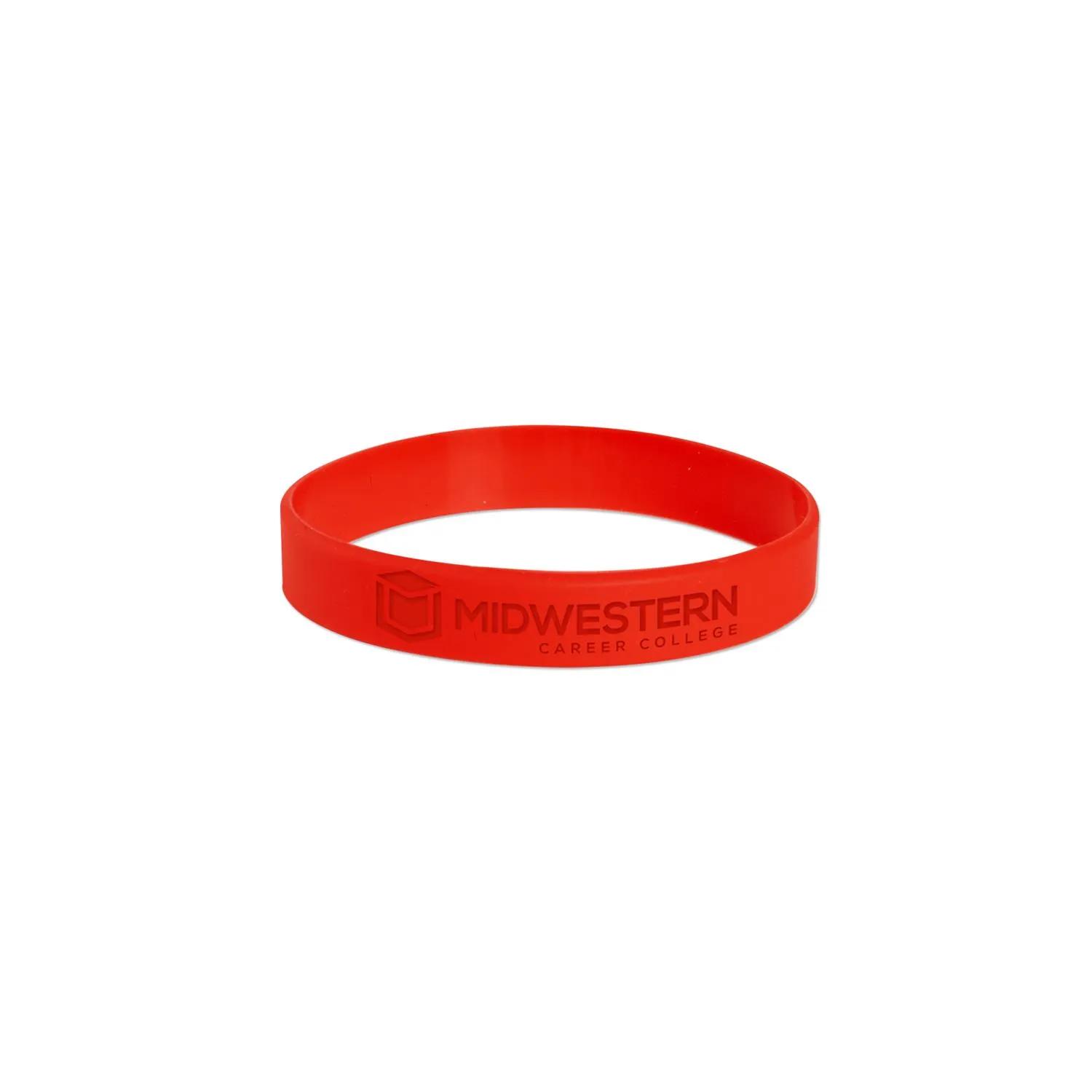 Silicone Bracelet USA Debossed Latex Free Wristband - product view 4