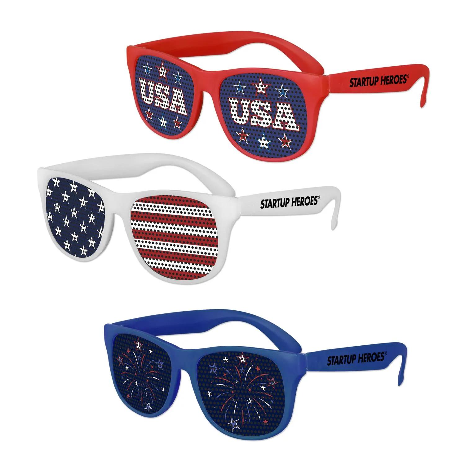 USA Patriotic Art Pinhole Sunglasses - promotional product with custom logo