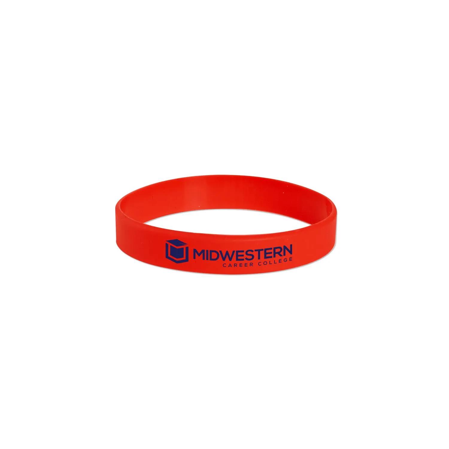 Silicone Bracelet Screen Printed USA Made Latex Free - product view 4