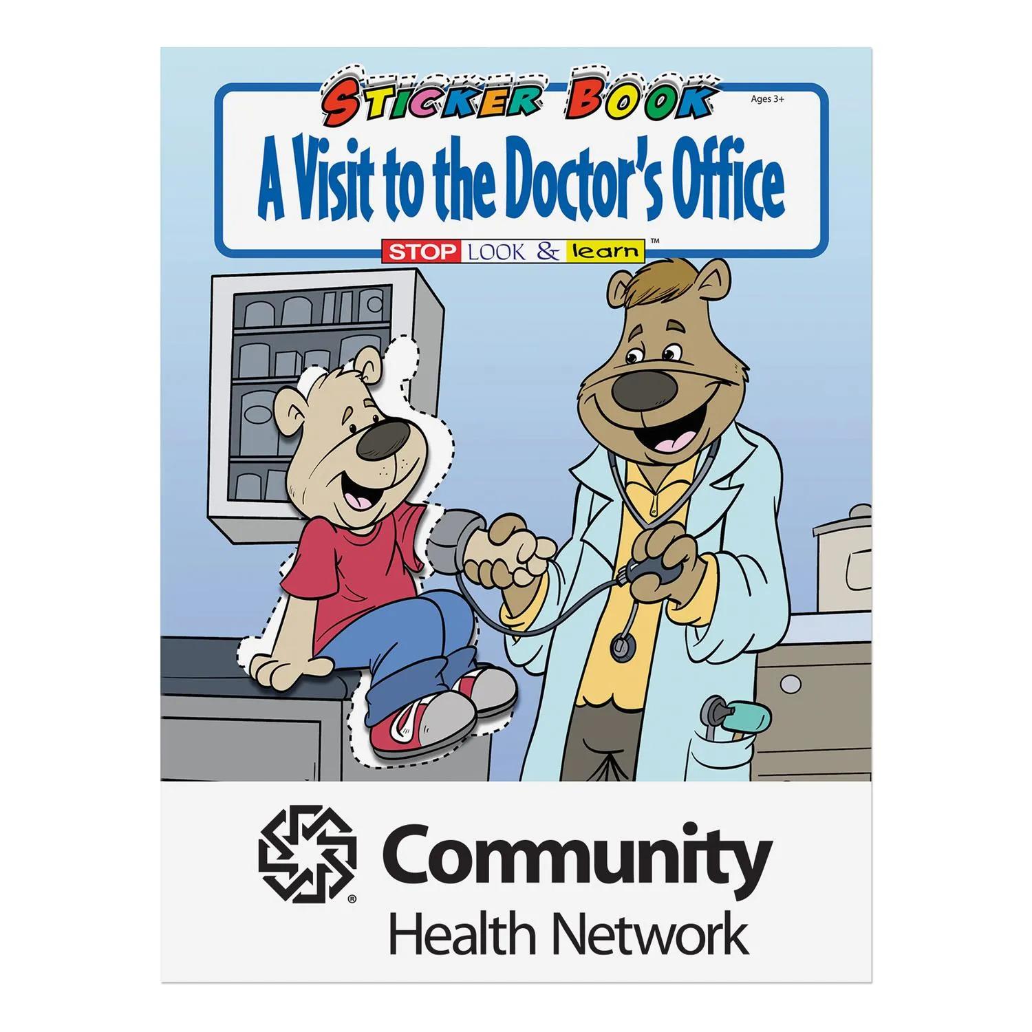 Stickers Book Doctor Visit Theme Medical Office Custom