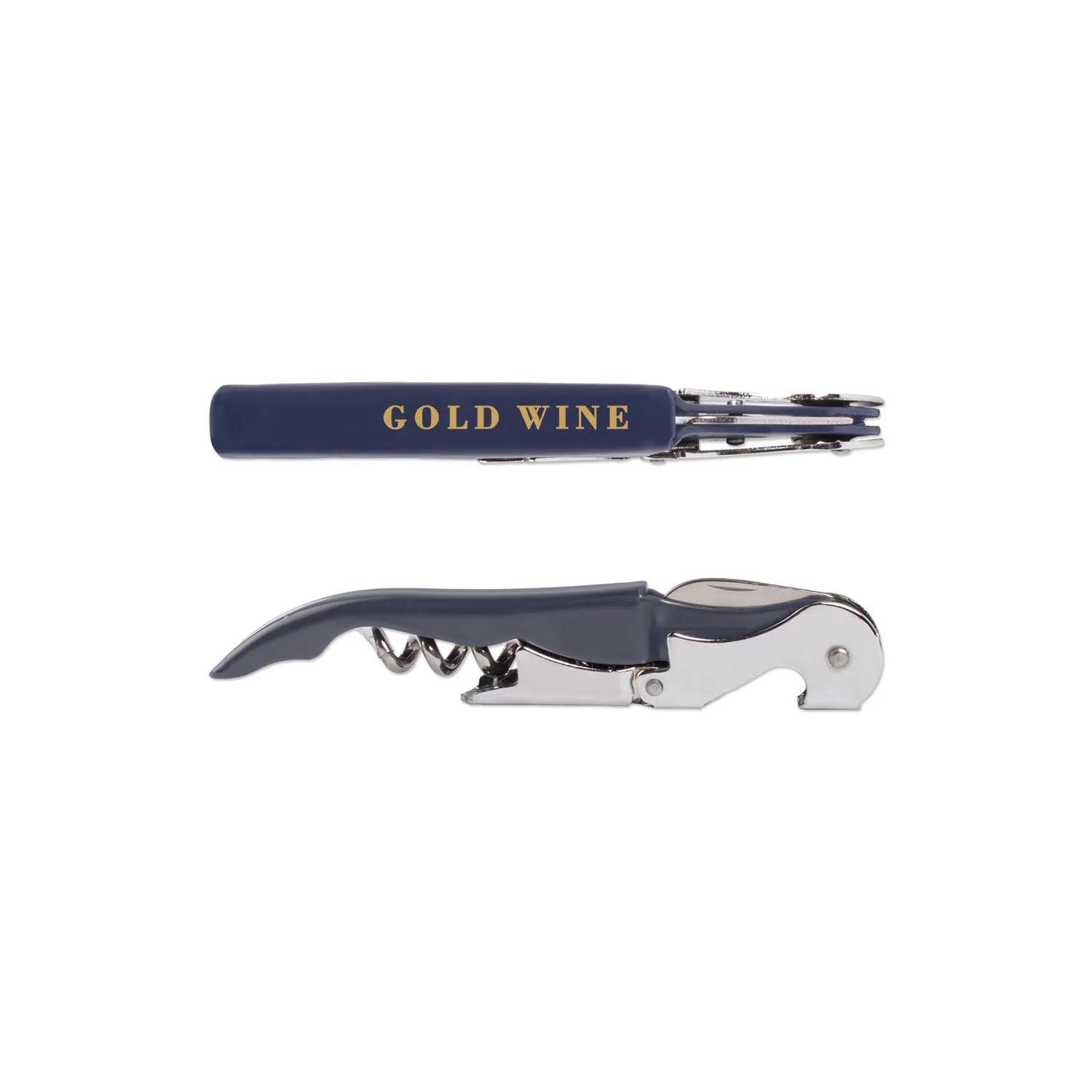 Wine Bottle Opener Waiters Corkscrew Double Hinged - product view 3