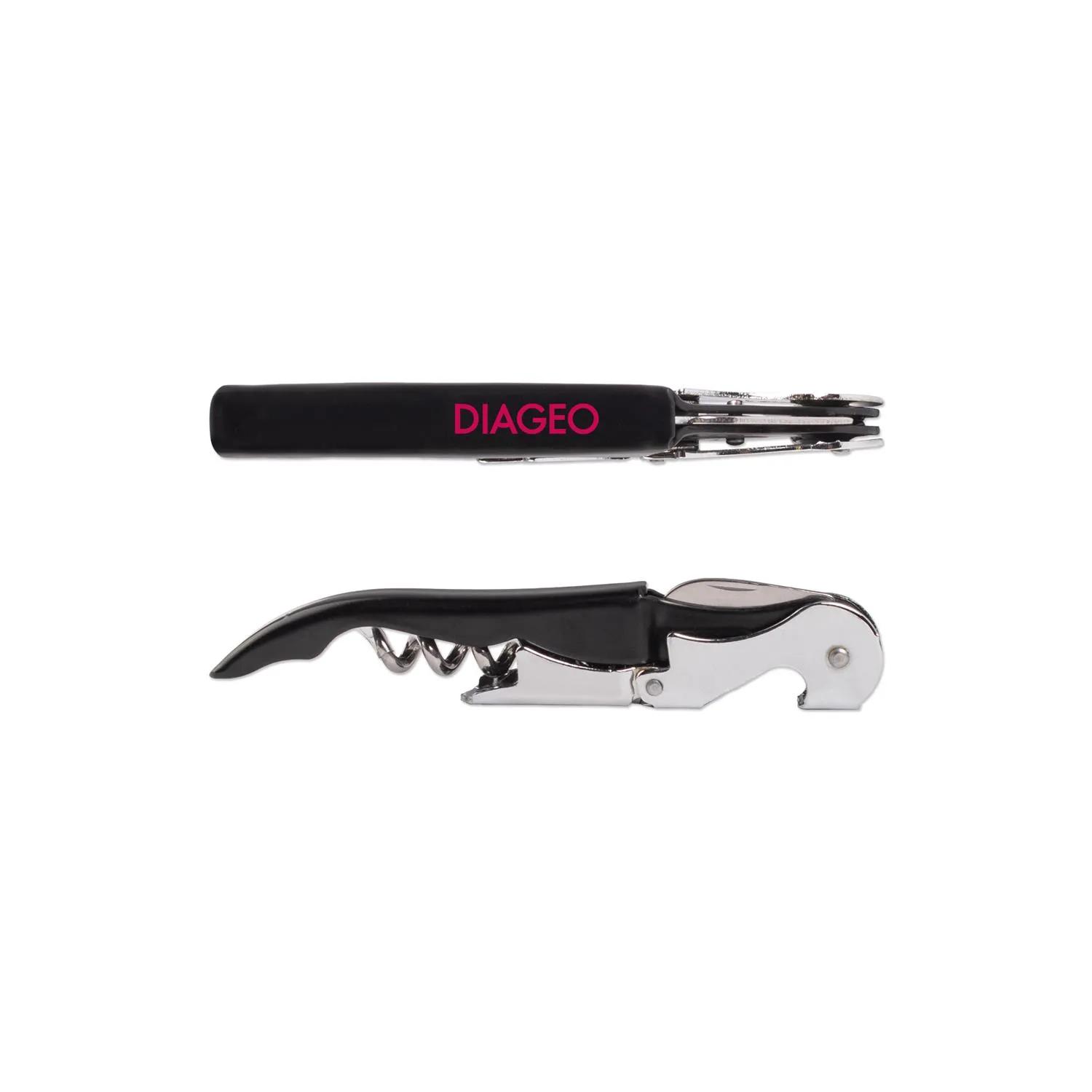 Wine Bottle Opener Waiters Corkscrew Double Hinged - product view 4