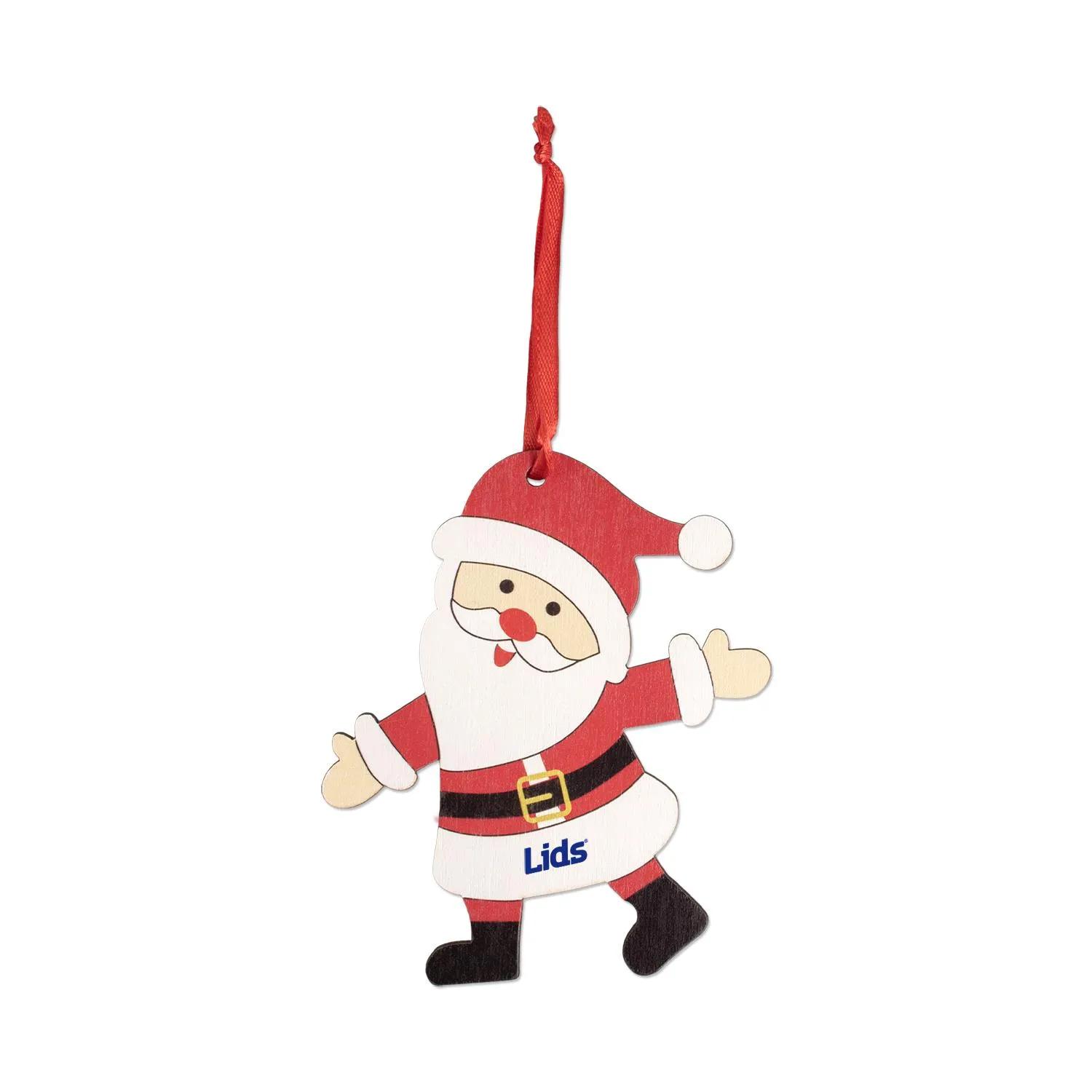 Santa Ornament Wood Plywood Christmas Decoration