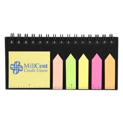 Multi-Function Desk Set with Ruler and Notebook - 5.4 in