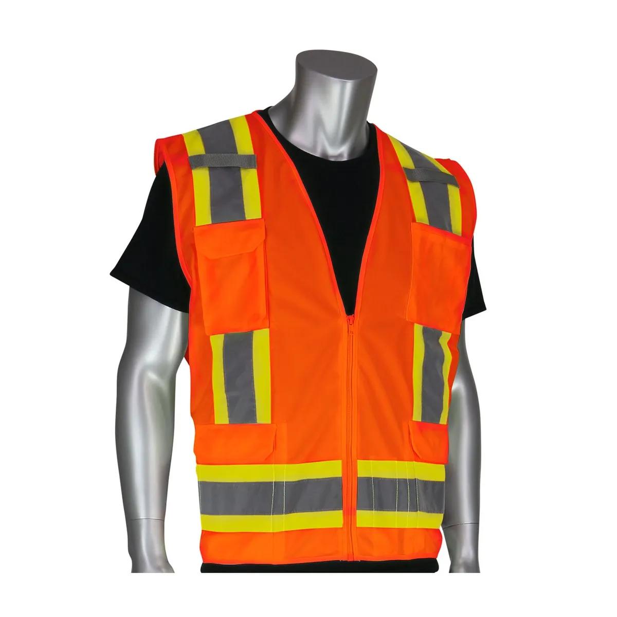 Two Tone 6 Pocket Surveyors Vest - product view 4