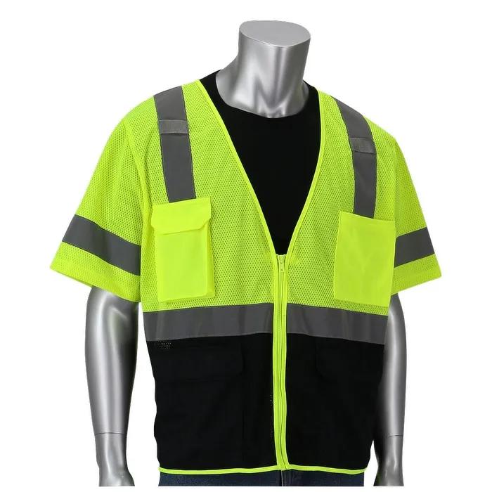 Class 3 Five Pocket Black Bottom Front Value Vest - product view 4