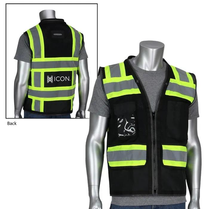 Black TT 11 Pocket Tech-Ready Mesh Surveyors Vest - product view 2