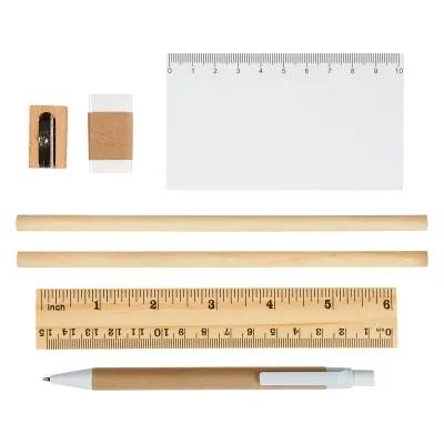 Stationery Set with Ruler Pencils Eraser - 6 x 8 in - product view 2