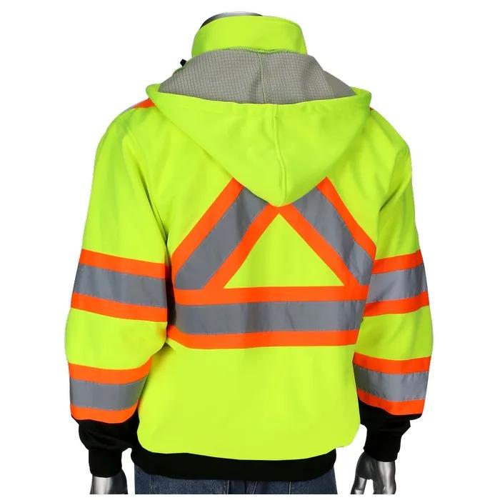 Two-Tone X-Back Full Zip Grid Fleece Sweatshirt - product view 7