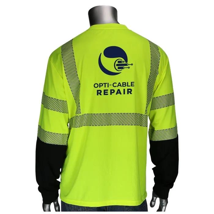 Class 3 Long Sleeve Black Bottom Front T-Shirt - product view 3