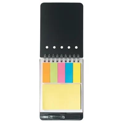 Spiral Jotter with Sticky Notes Flags Pen - 3.5 x 5.25 in - product view 4
