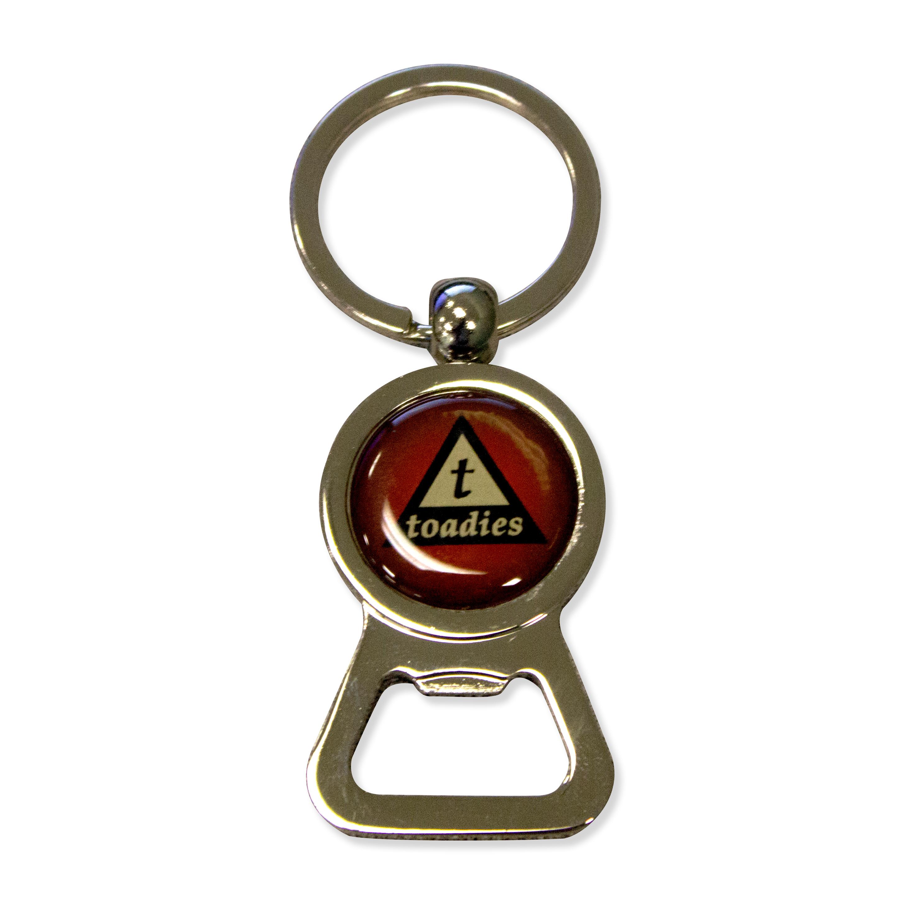 Zinc Keychain- Bottle Opener - view 1 - promotional product with custom logo