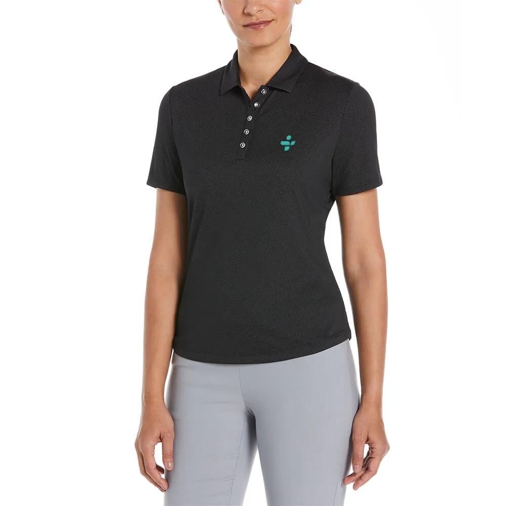Ladies Polo Birdseye Pattern UV Repel Polyester