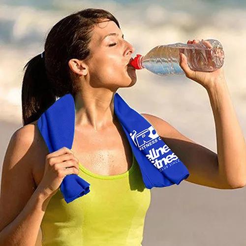 Rainer Recycled RPET Cooling Towel - product view 18