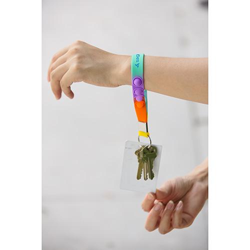 Push Pop Stress Reliever Keychain - product view 3