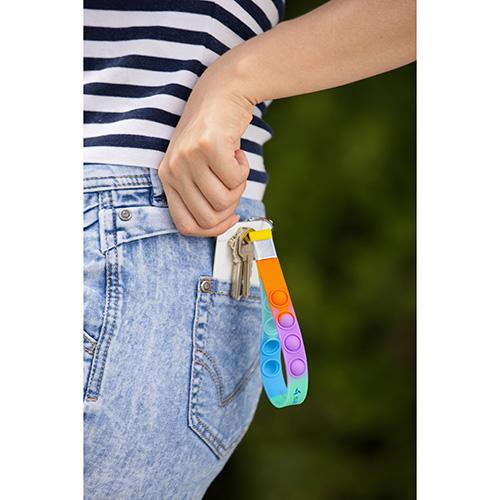 Push Pop Stress Reliever Keychain - product view 4