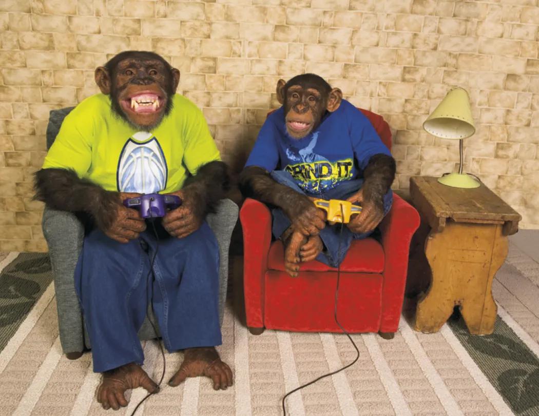 Monkey Mischief Wall Calendar Stapled FSC Paper - 19 x 11 in - product view 16